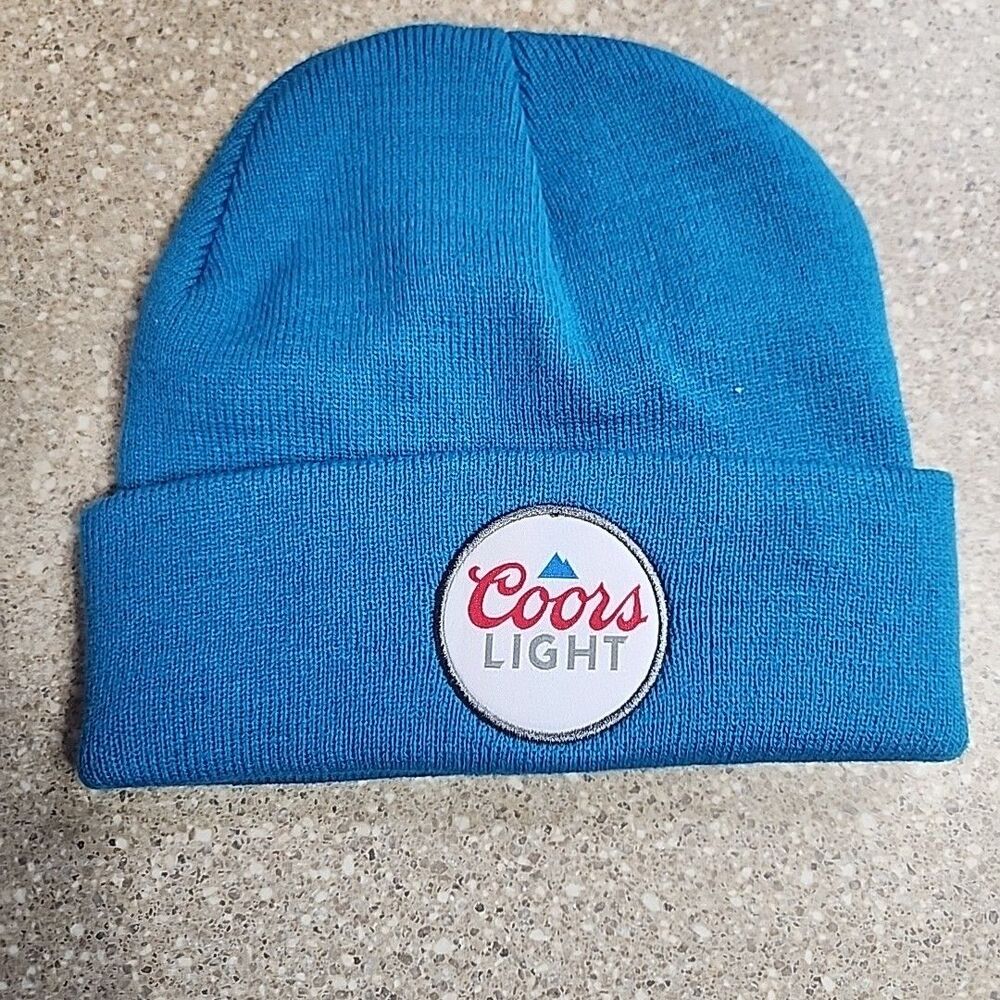 Coors Light Beanie Light Blue Made To Chill Winter Warm